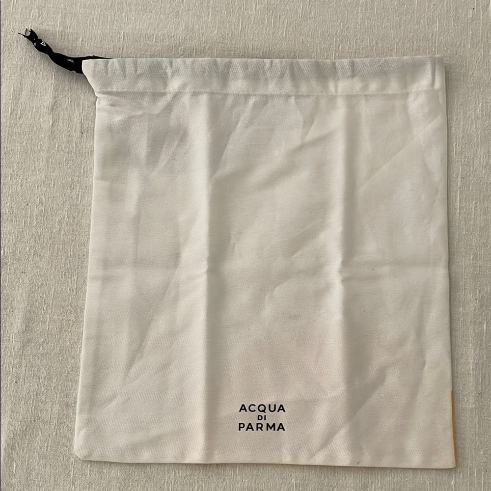 Acqua di Parma Small White Drawstring Bag